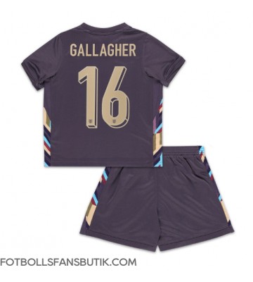 England Conor Gallagher #16 Replika Bortatröja Barn EM 2024 Kortärmad (+ Korta byxor)